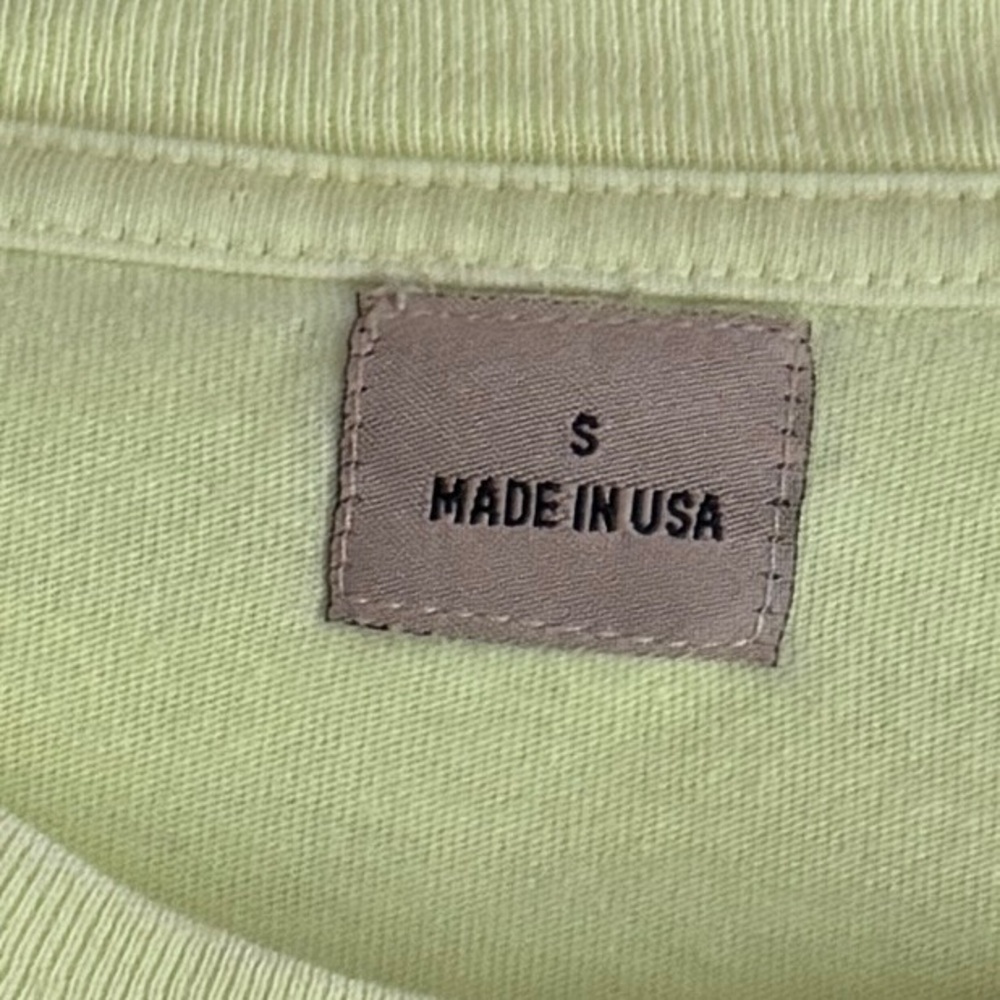 Adidas Yeezy Men's Calabasas Long Sleeve Tee Frozen Yellow Small - Picture 5 of 10